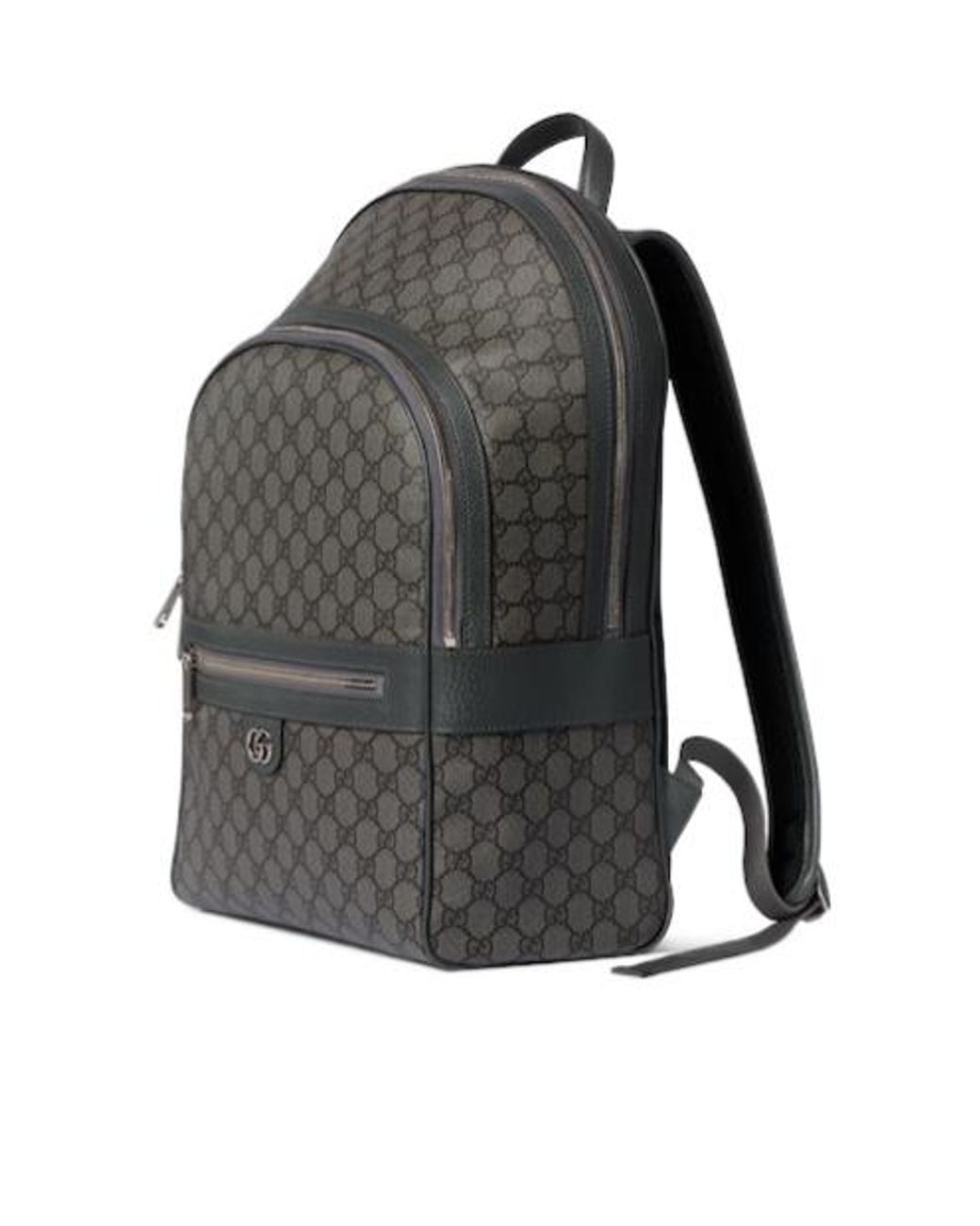 Gucci Gray Ophidia Monogrammed Medium Backpack for men