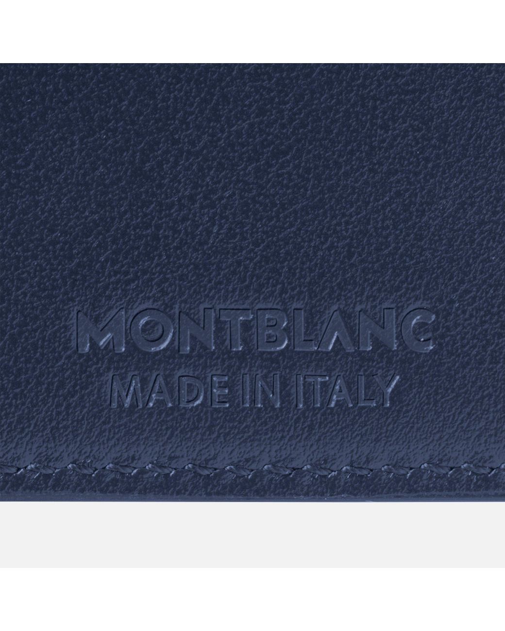 Montblanc Blue Logo Plaque Bi-Fold Wallet for men