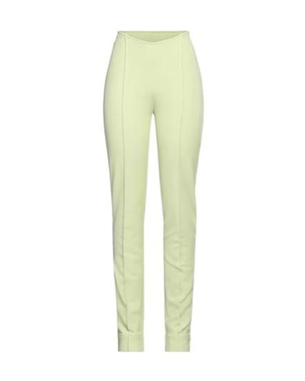 Ganni Yellow Stretch Pants