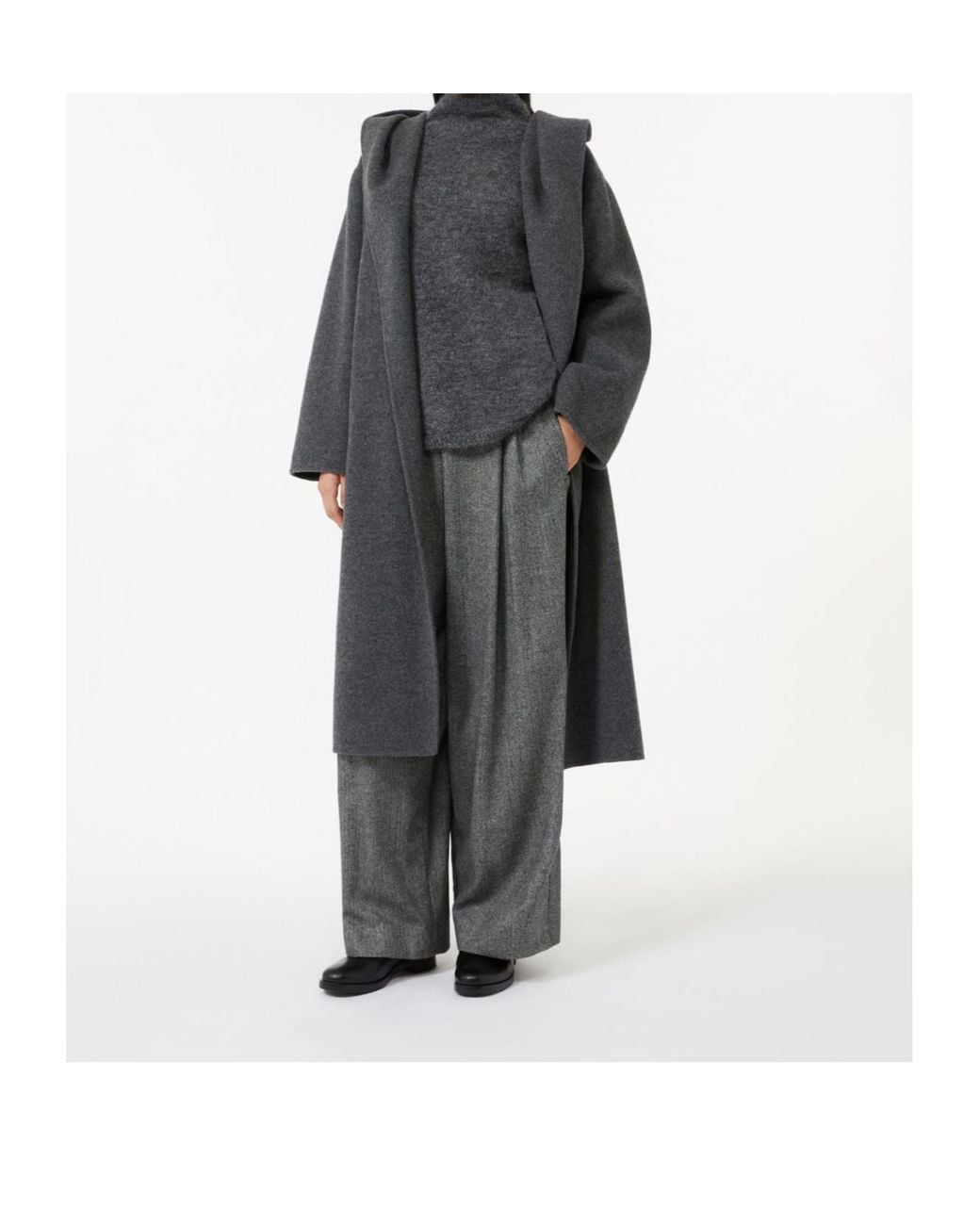 Max Mara Gray Taro Long-Sleeved Knitted Jumper