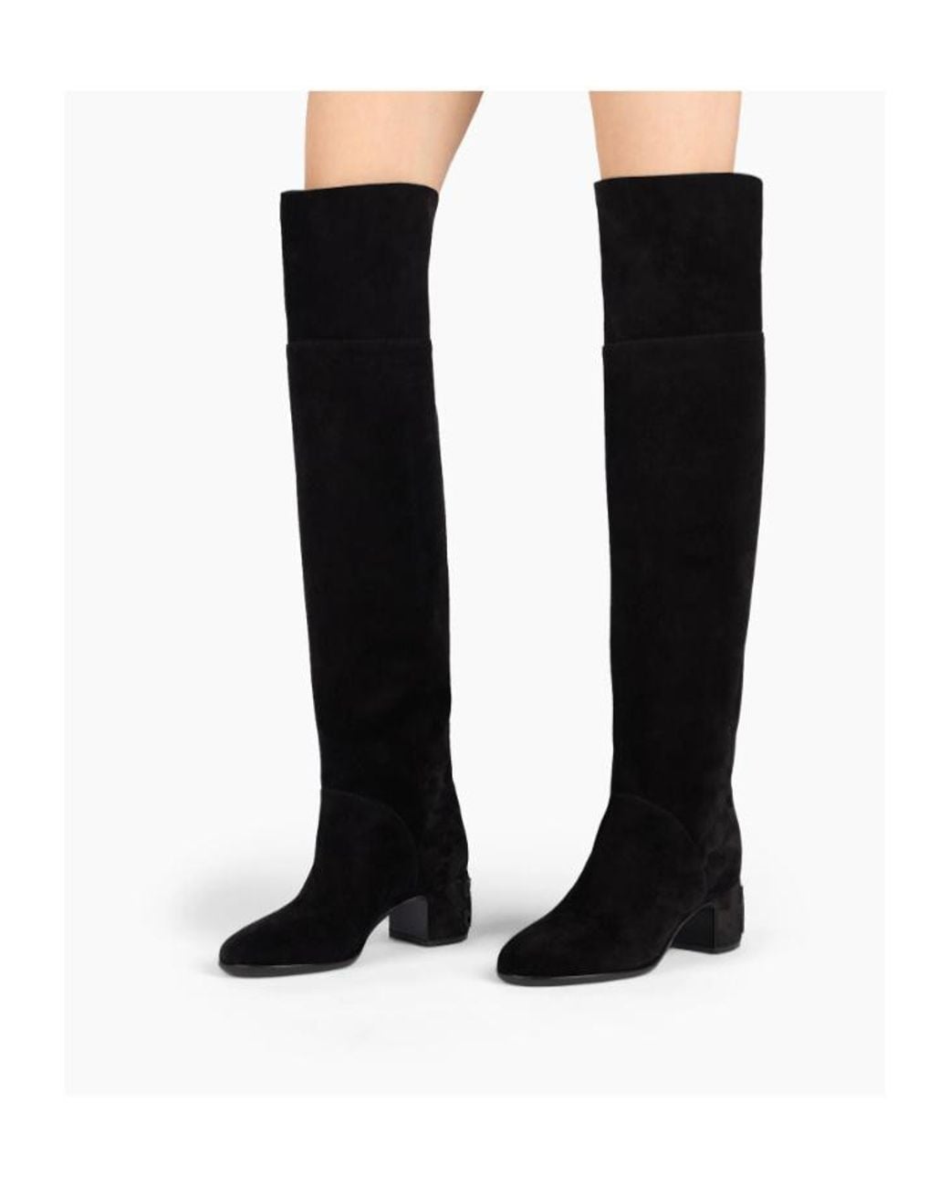Casadei Black Muni Nomad Over-The-Knee Boots