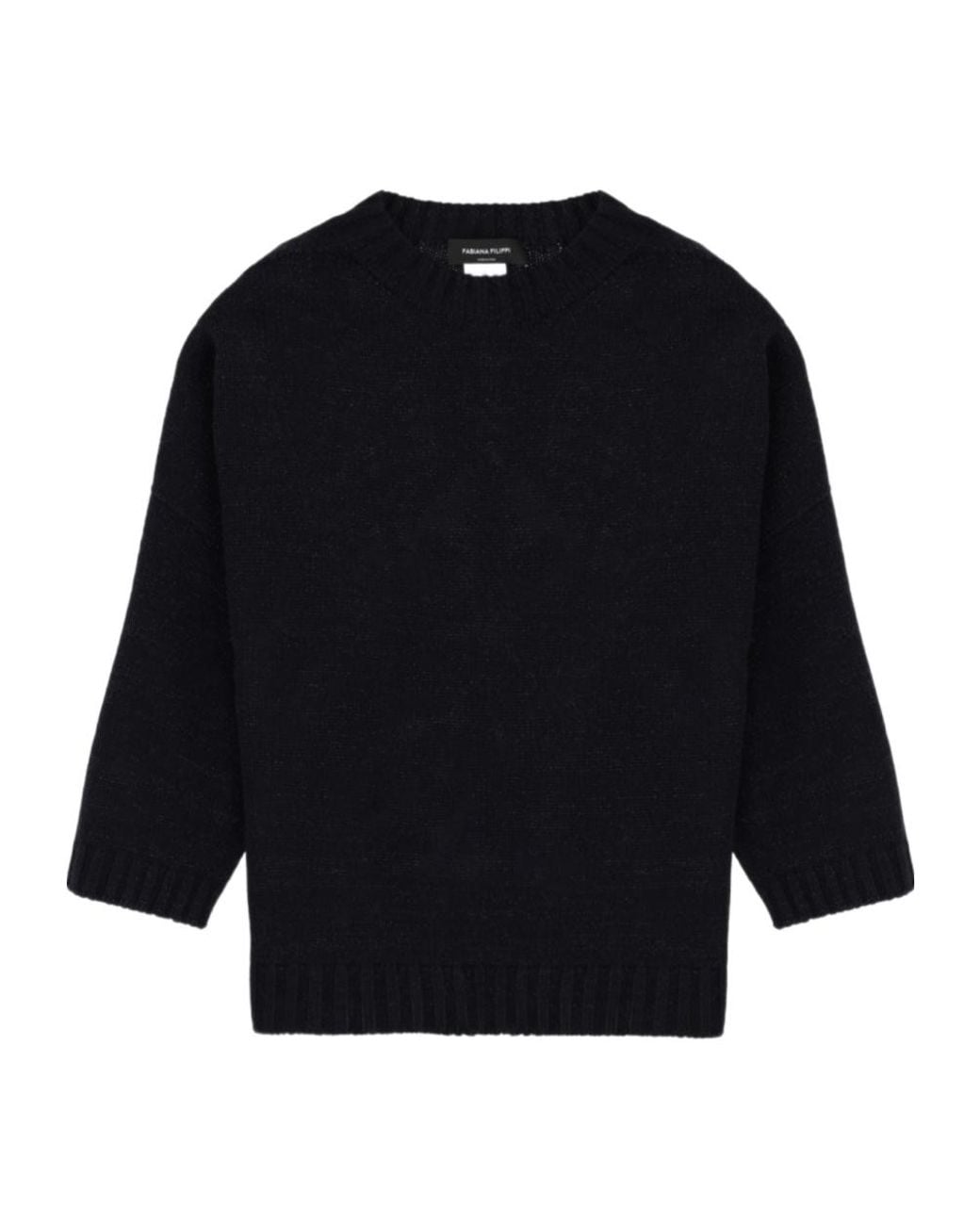Fabiana Filippi Blue Crew-Neck Sweatshirt