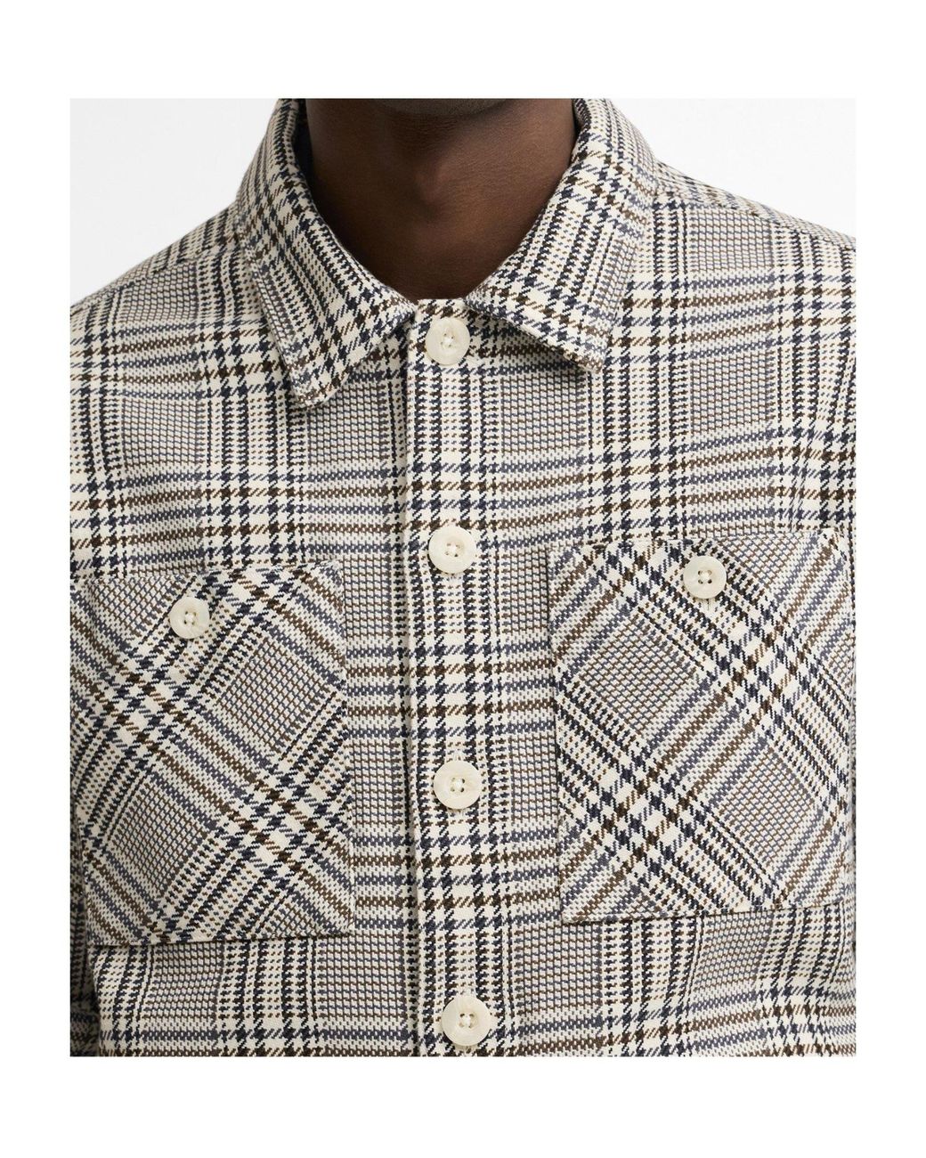 Barbour Gray Check Overshirt for men