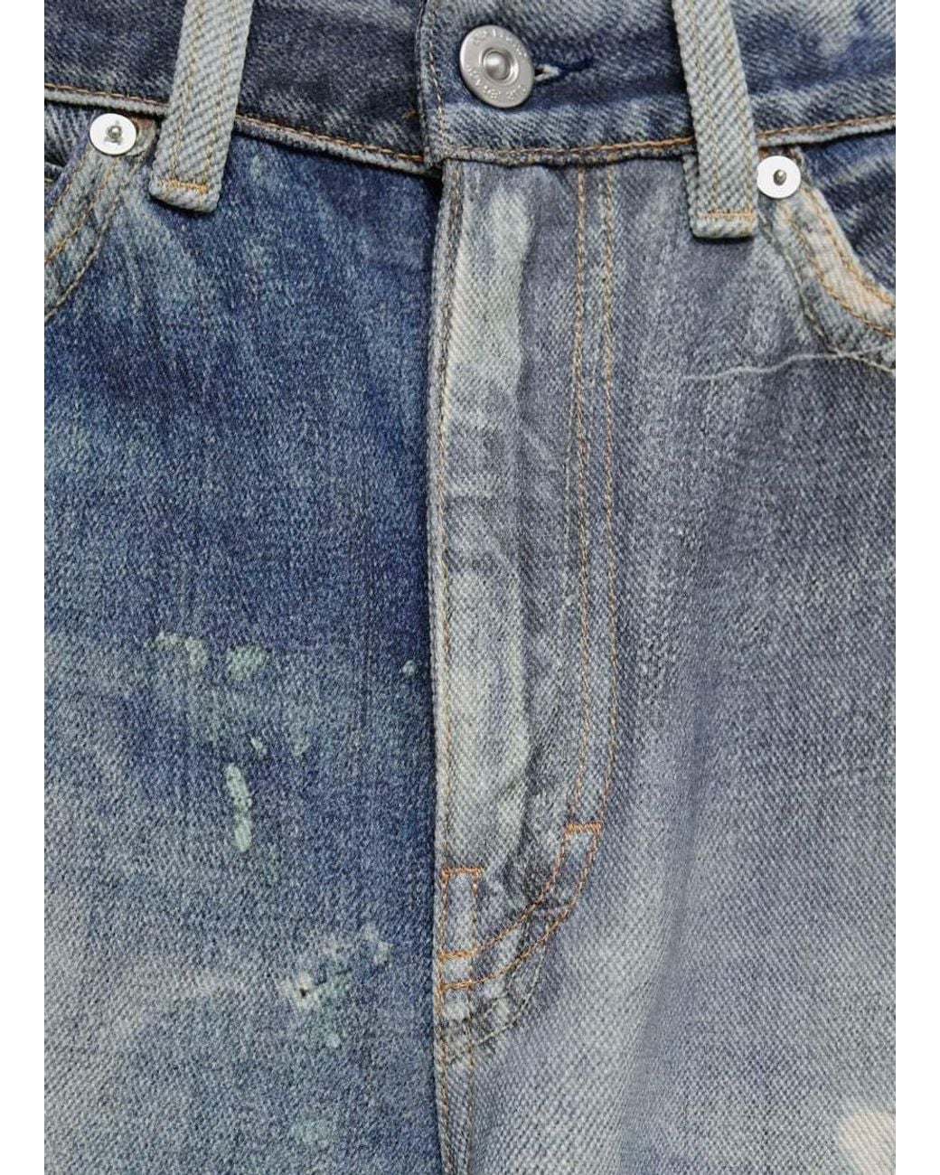 Our Legacy Blue Full Cut High-Rise Wide-Leg Jeans