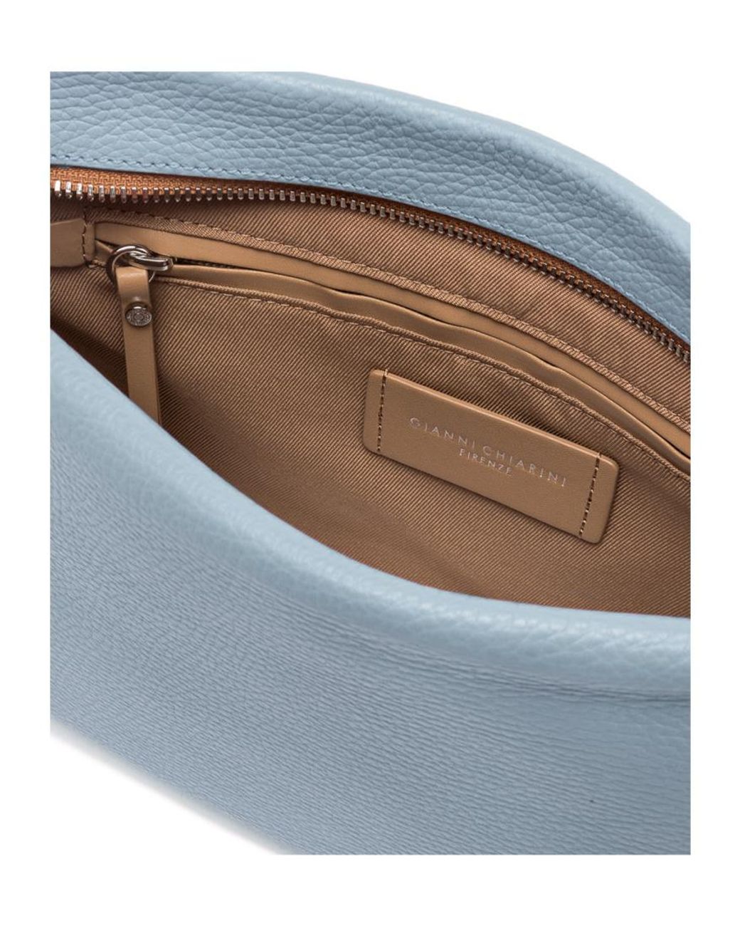 Gianni Chiarini Blue Zippered Shoulder Bag