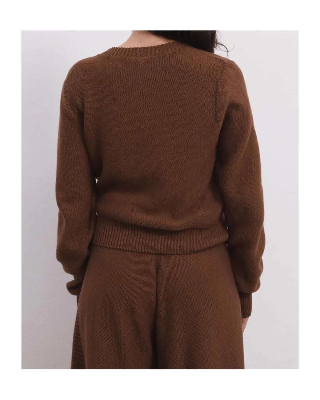 Baserange Brown Long-Sleeved Knitwear