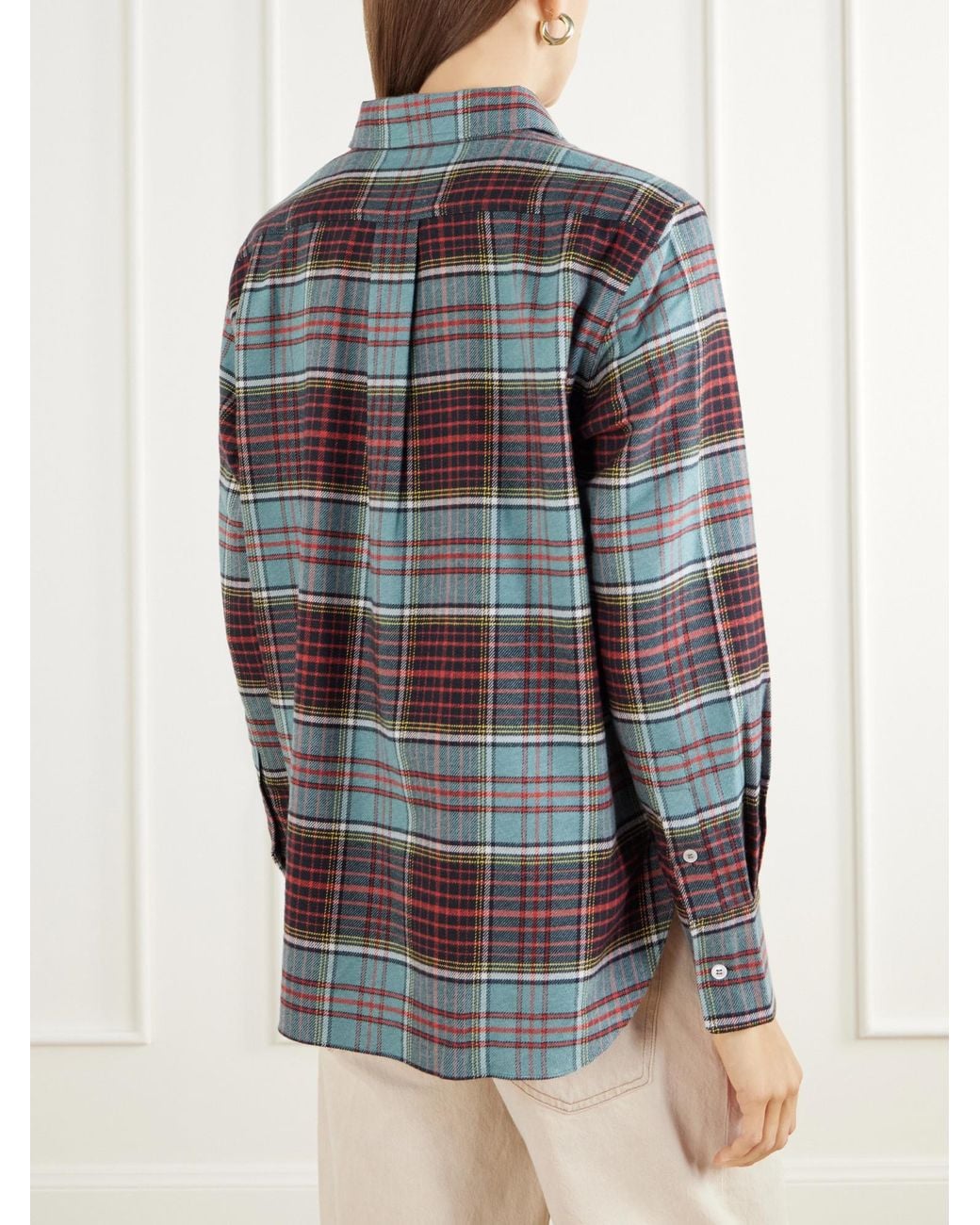 High Sport Multicolor Checked Logo-Embroidered Cotton-Flannel Shirt
