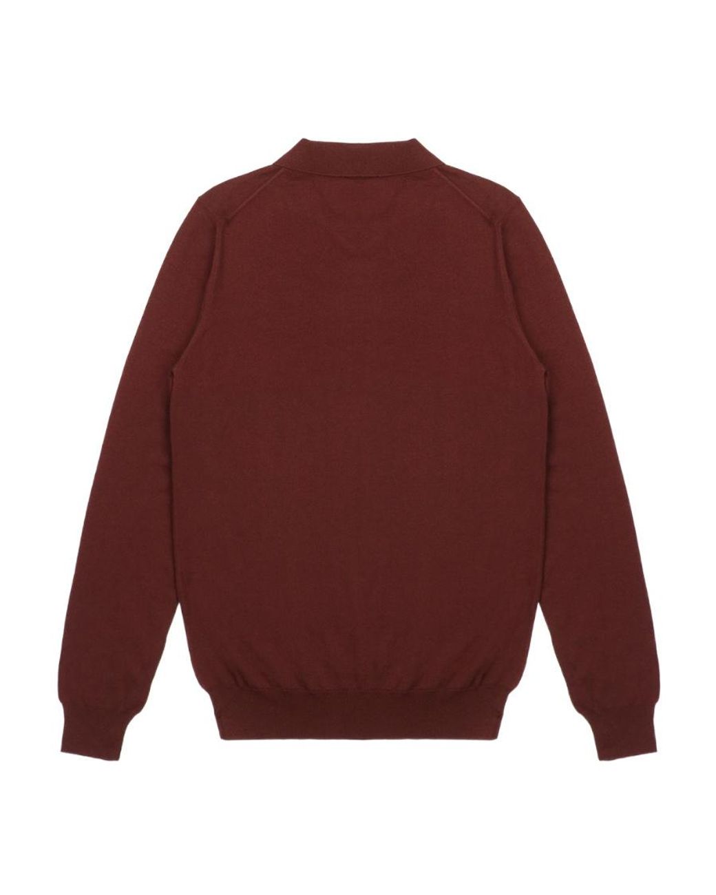 Ferragamo Red Lapel Sweater for men