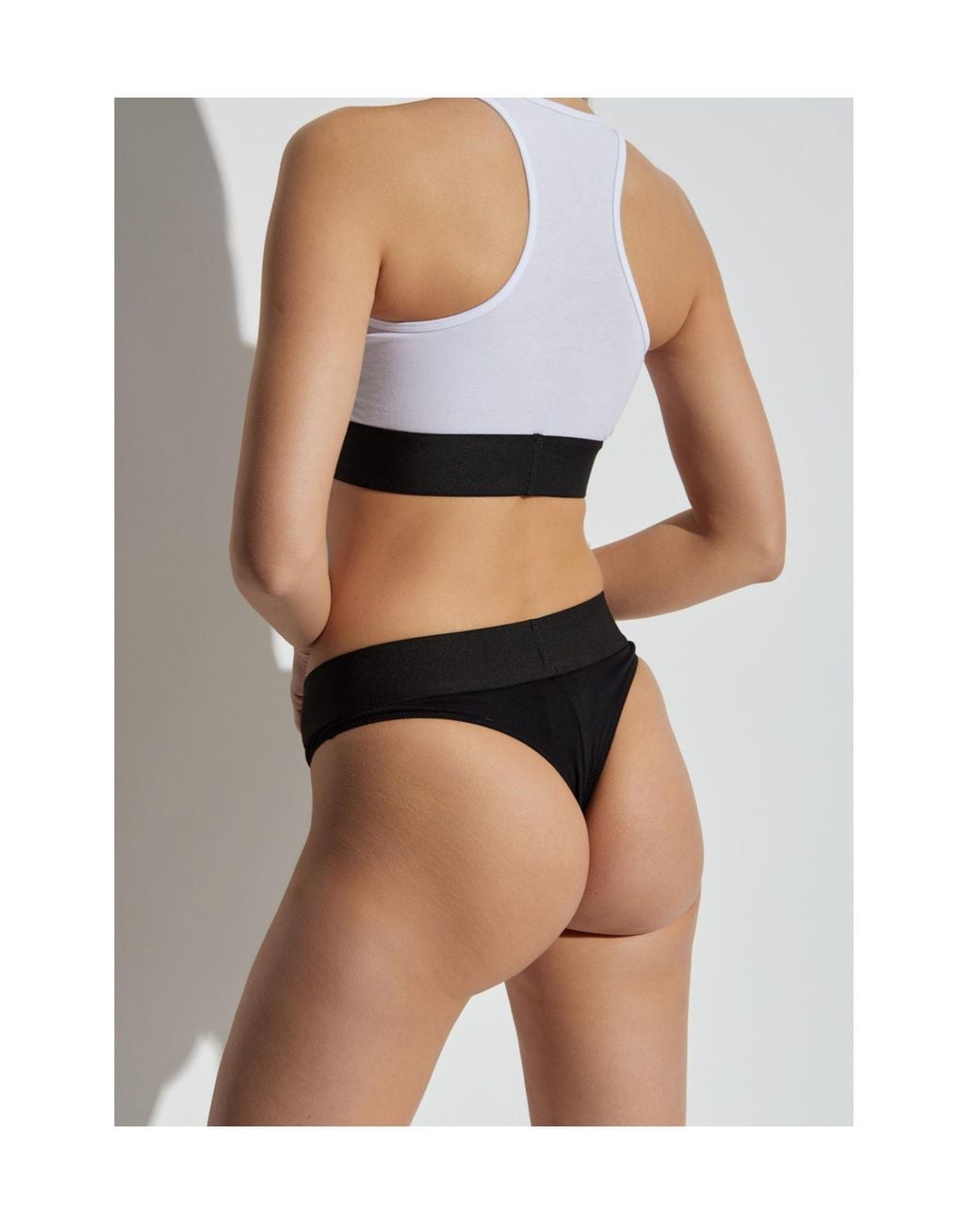 Palm Angels White Logo Underband Racerback Bra