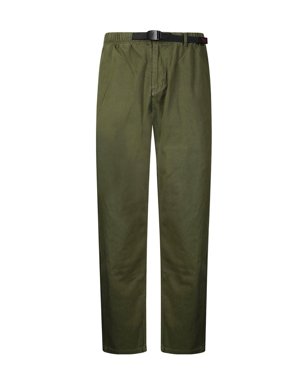 Gramicci Green Elastic-Waist Straight-Leg Pants for men