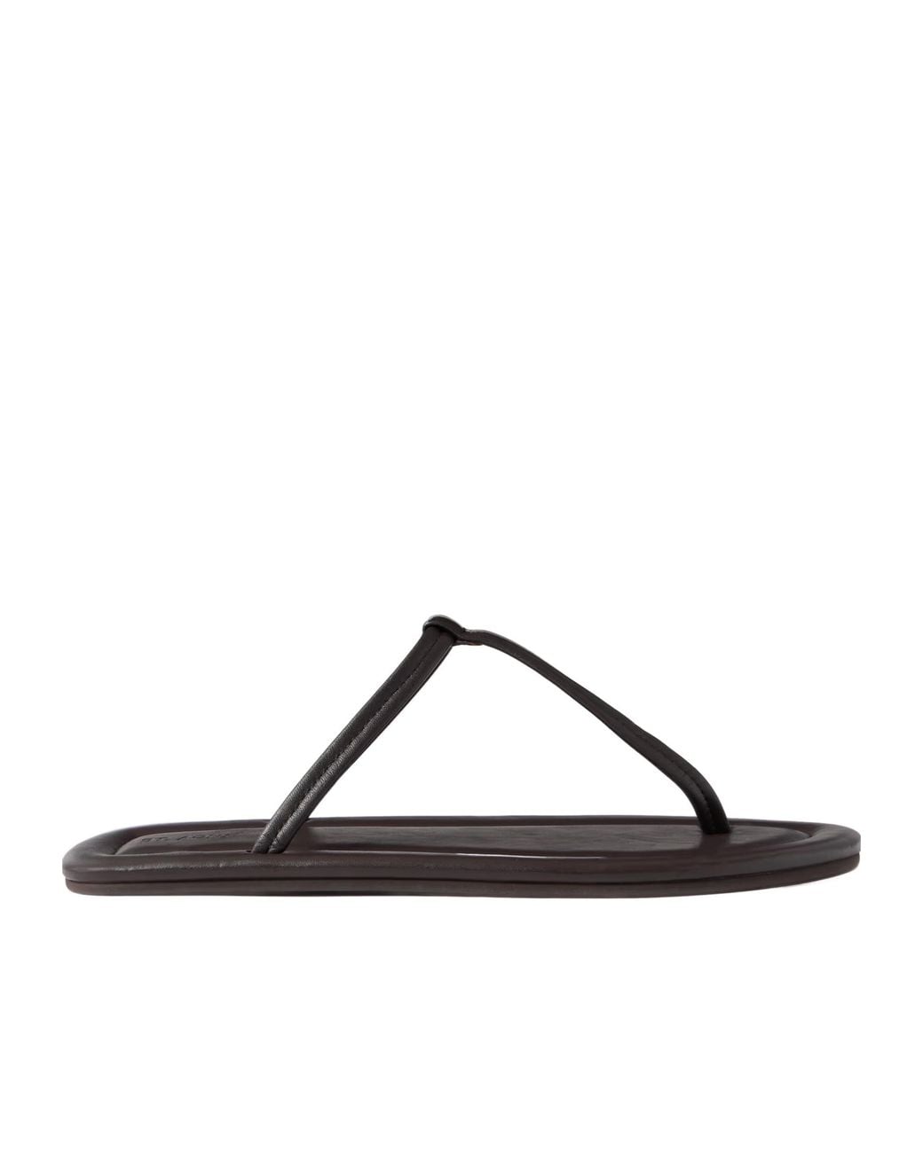 St. Agni Brown T-Shirt Leather Slippers