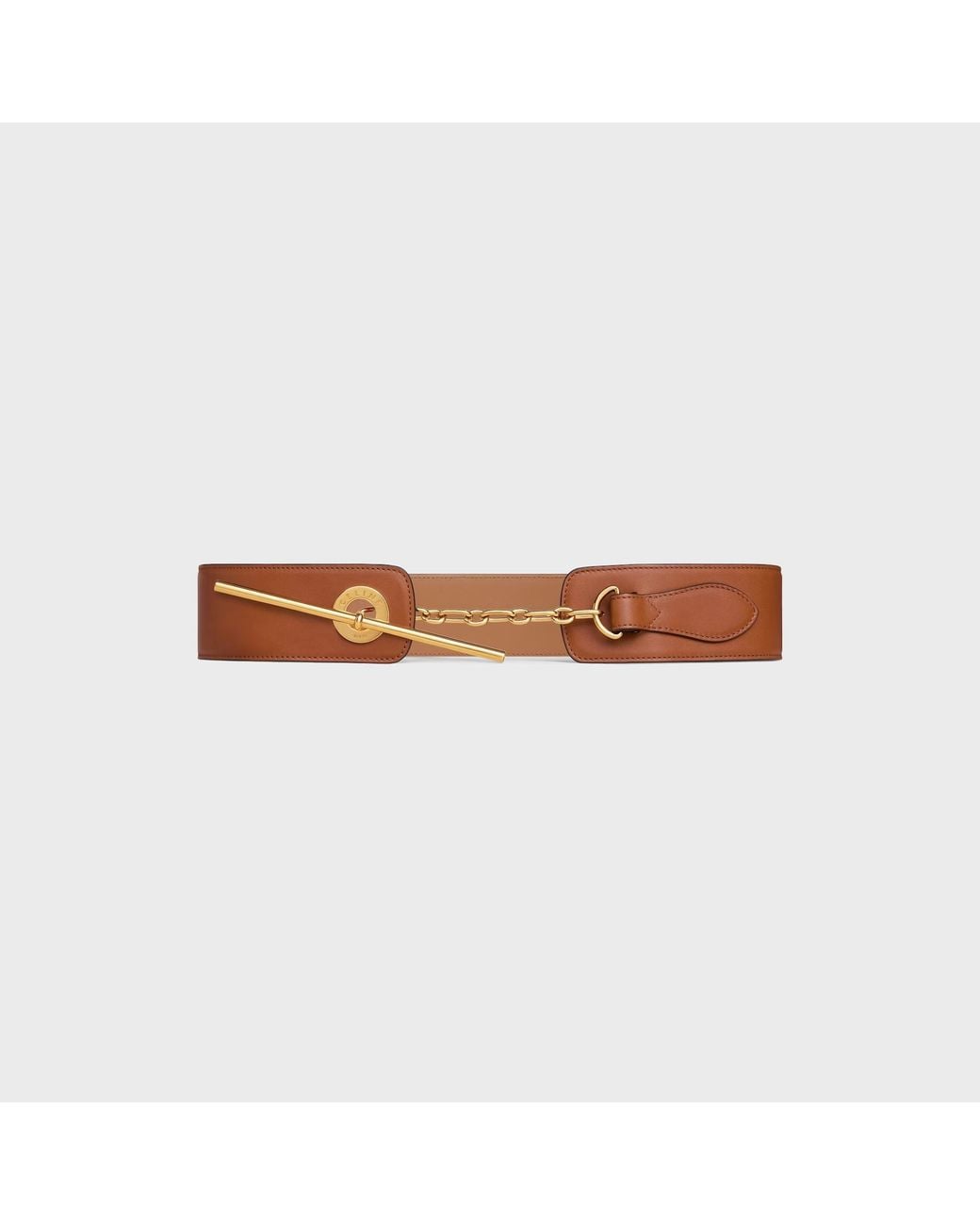 Céline Brown Disc Belt 50