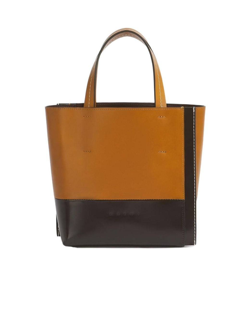 Marni Brown Museo Edge Shoulder Bag