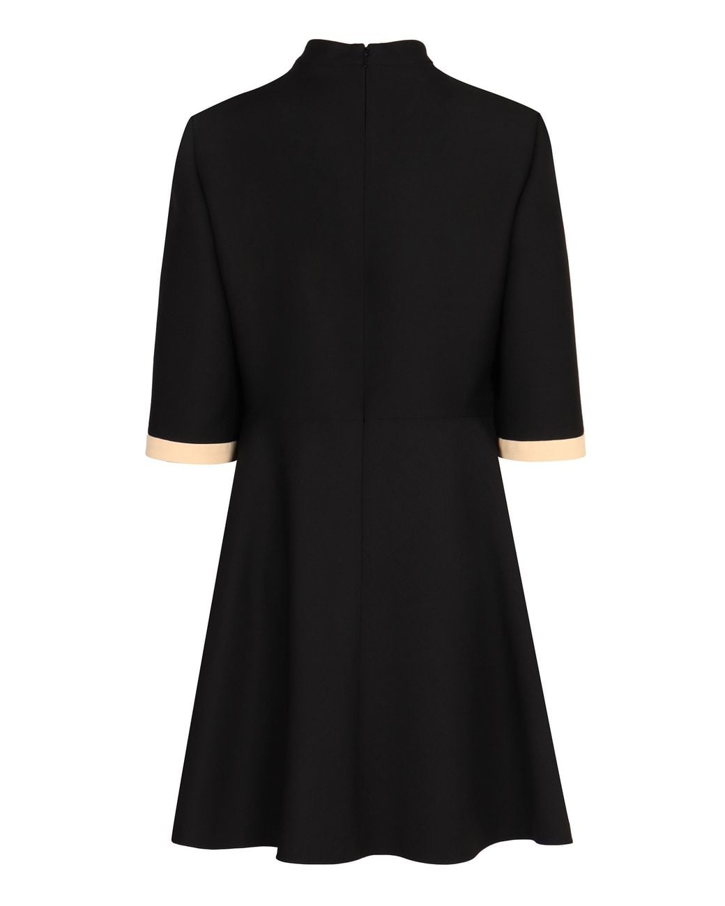 Valentino Black Ruffle Detailed Mini Dress