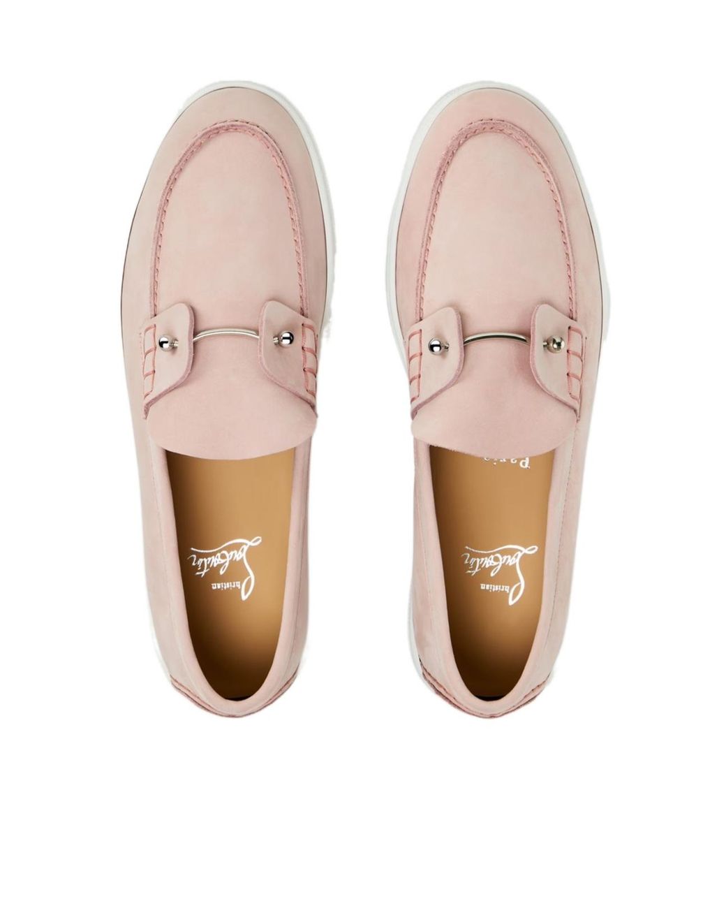 Christian Louboutin Pink Chambeliboat Loafers