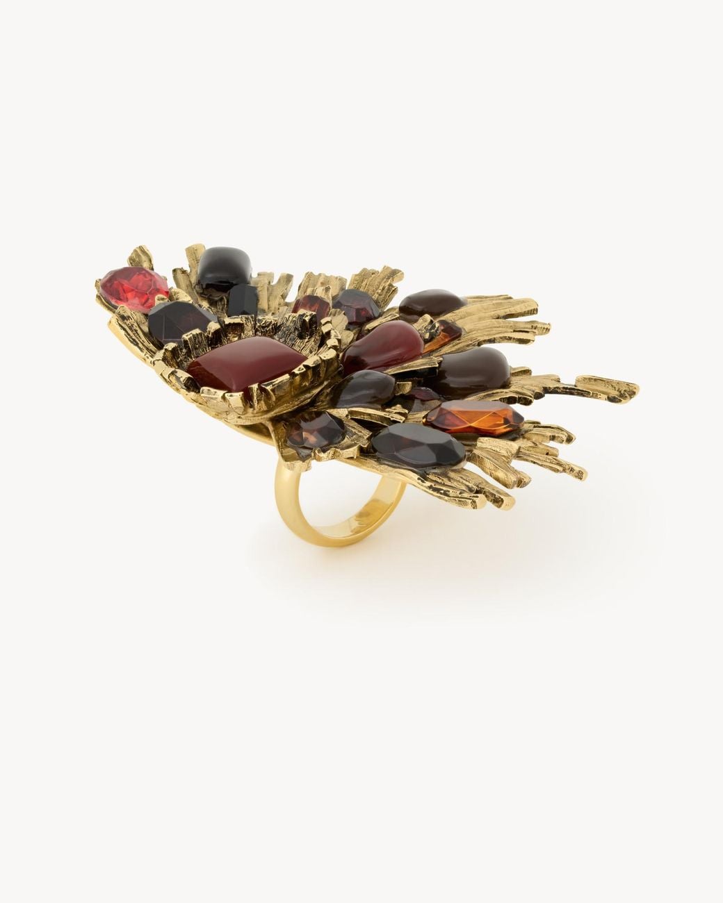 Saint Laurent Metallic Sunrise Ring
