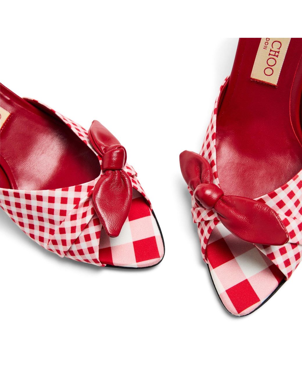 Jimmy Choo Red Wedge Sandals