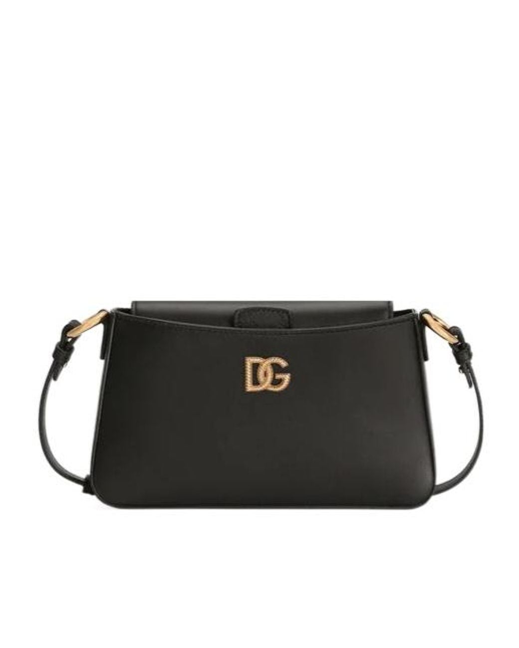 Dolce & Gabbana Black Logo Plaque Phone Bag