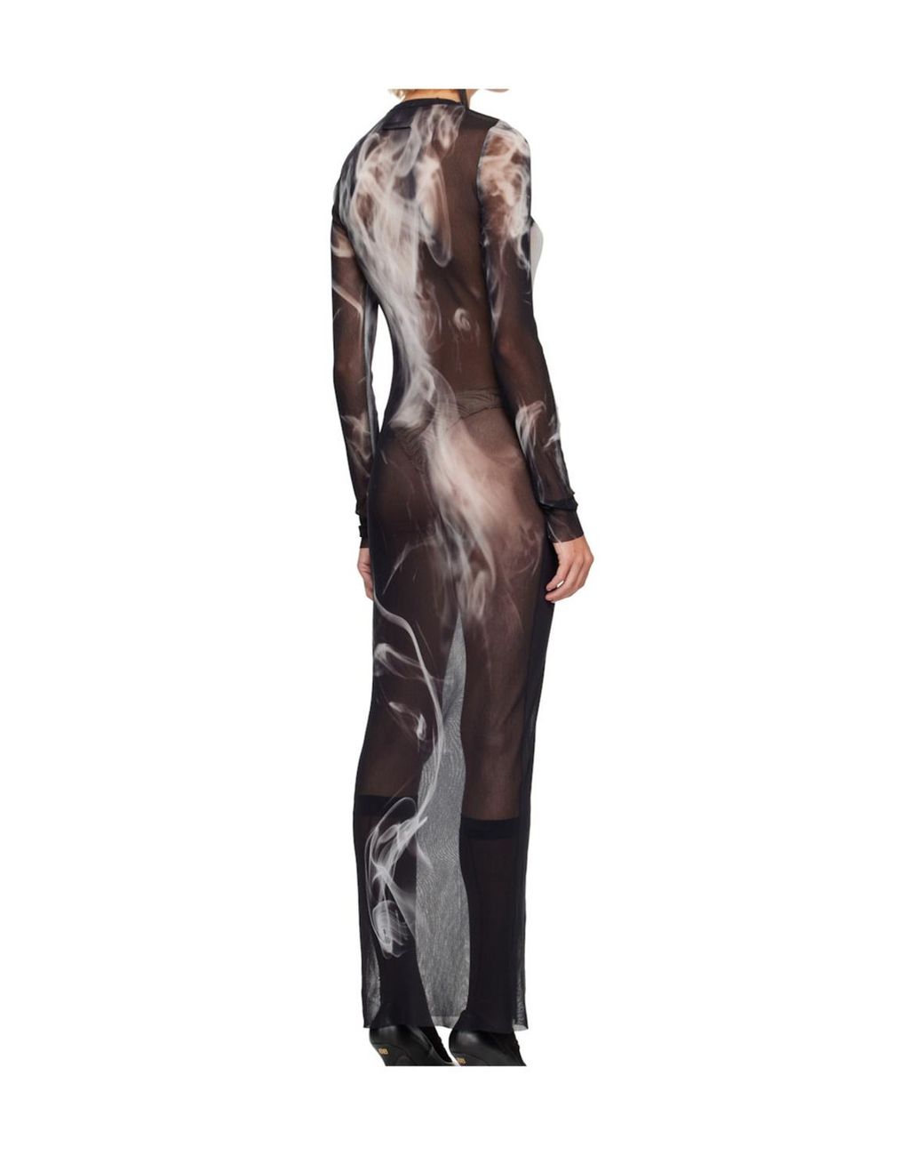 Jean Paul Gaultier Multicolor Smoking Mesh Dress