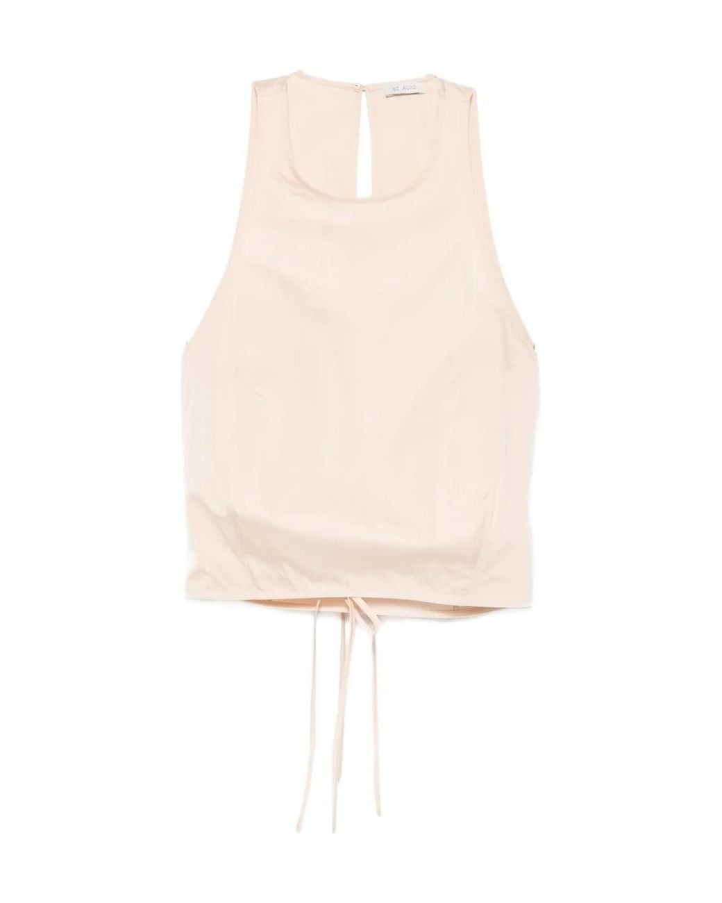 St. Agni White Drawstring Top
