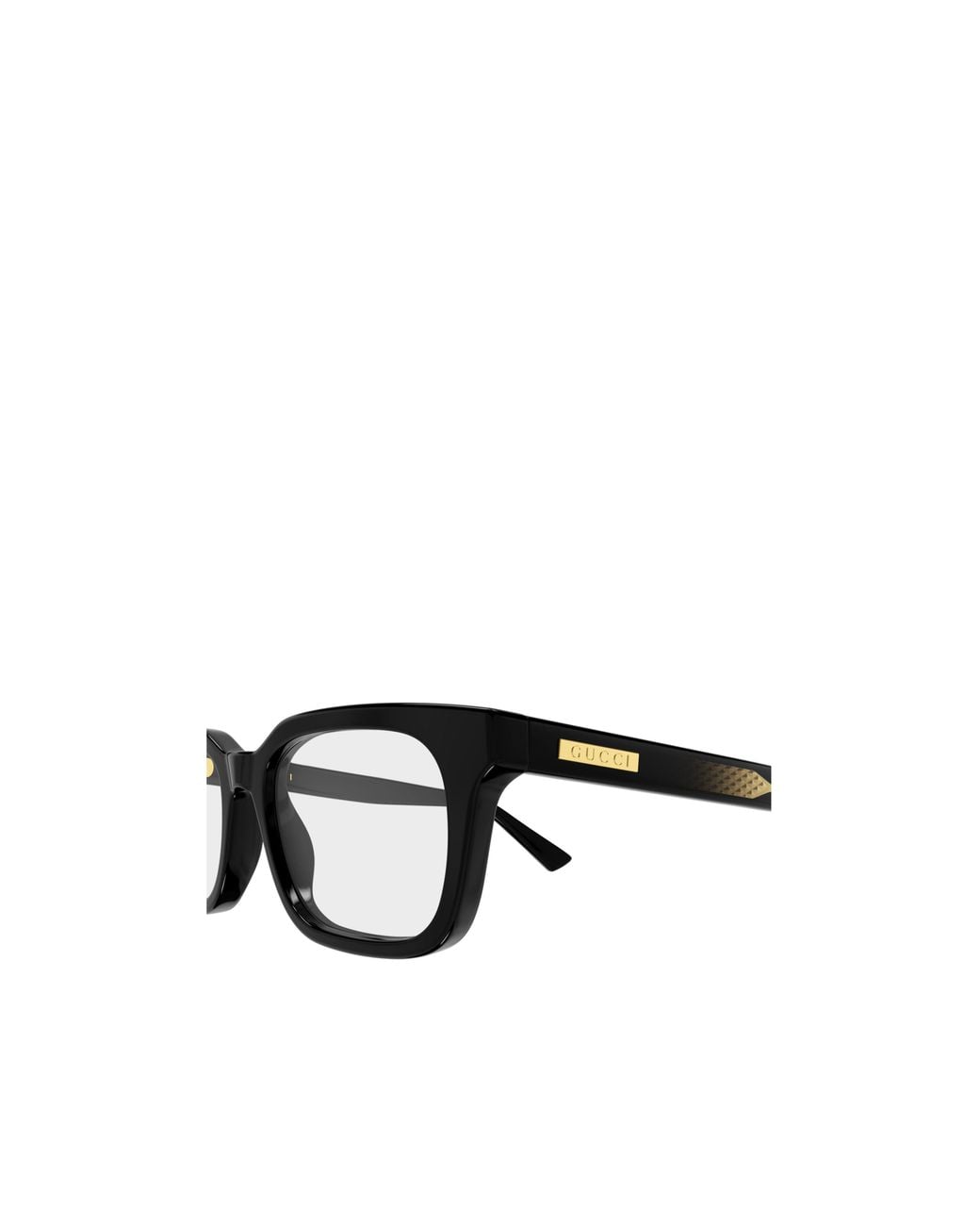 Gucci White Rectangle Eyeglasses for men