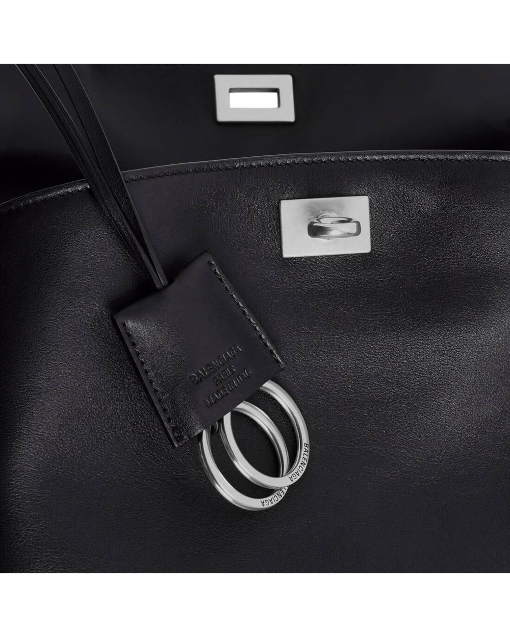 Balenciaga Black Rodeo Top Handle Handbag