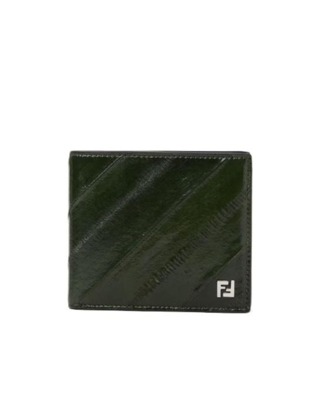 Fendi Green Squared Ff Wallet for men