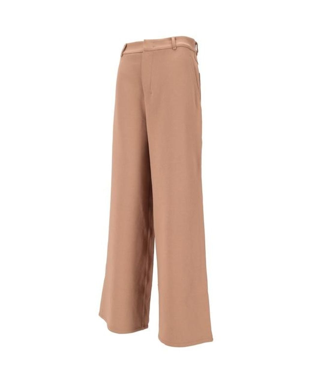 Max Mara Natural Merlot Wide Leg Trousers