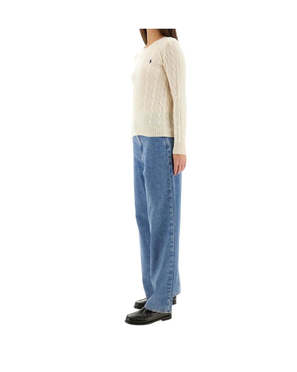 Polo Ralph Lauren White Ralph Lauren Cable Knit Sweater