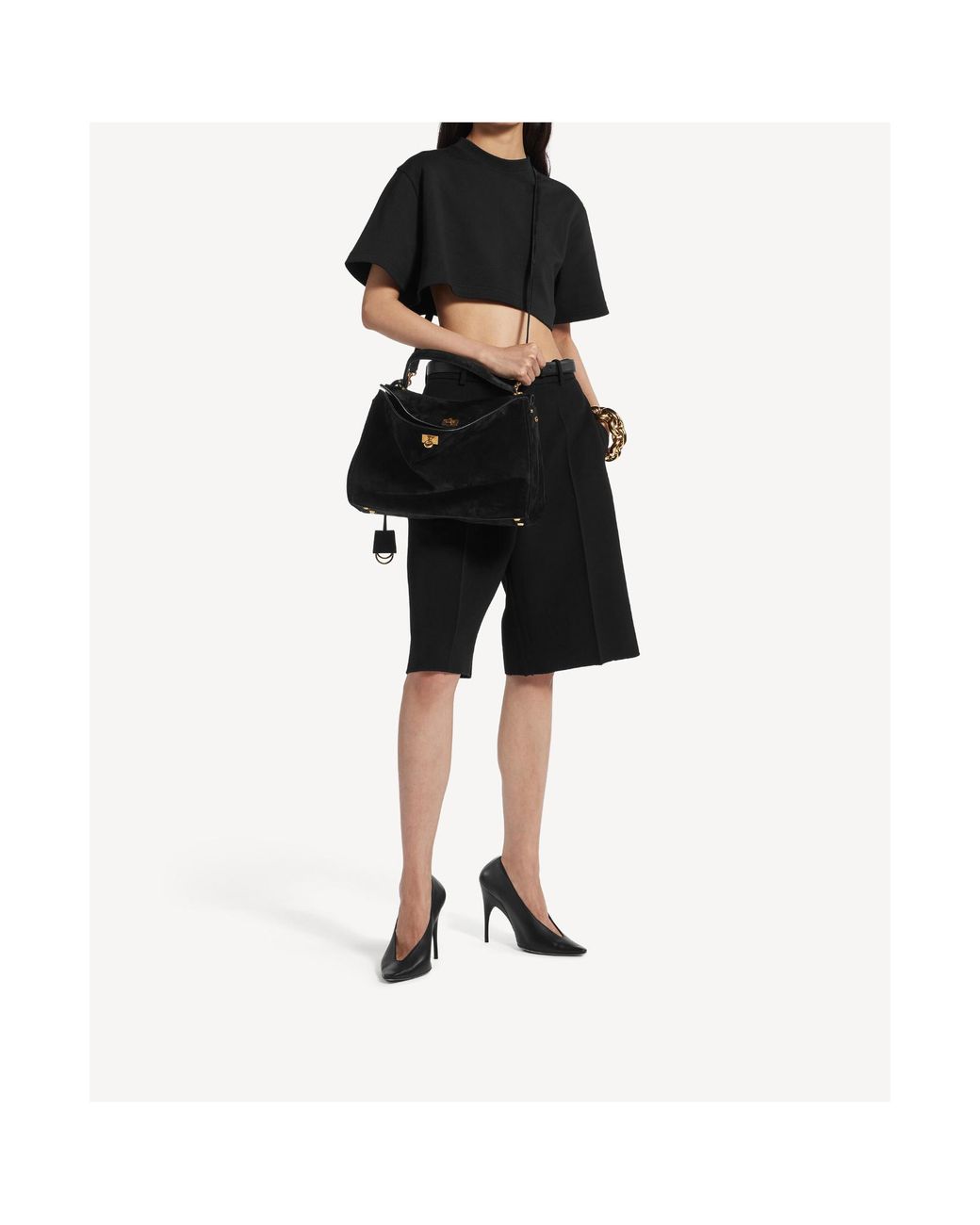 Balenciaga Black Rodeo Medium Handbag