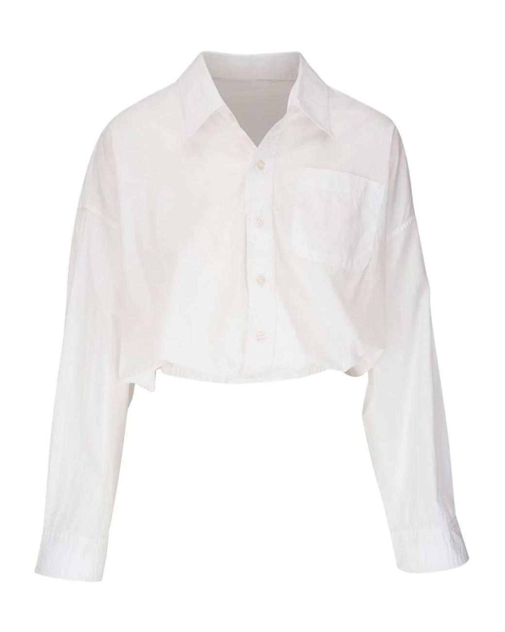 R13 White Long-Sleeved Shirt