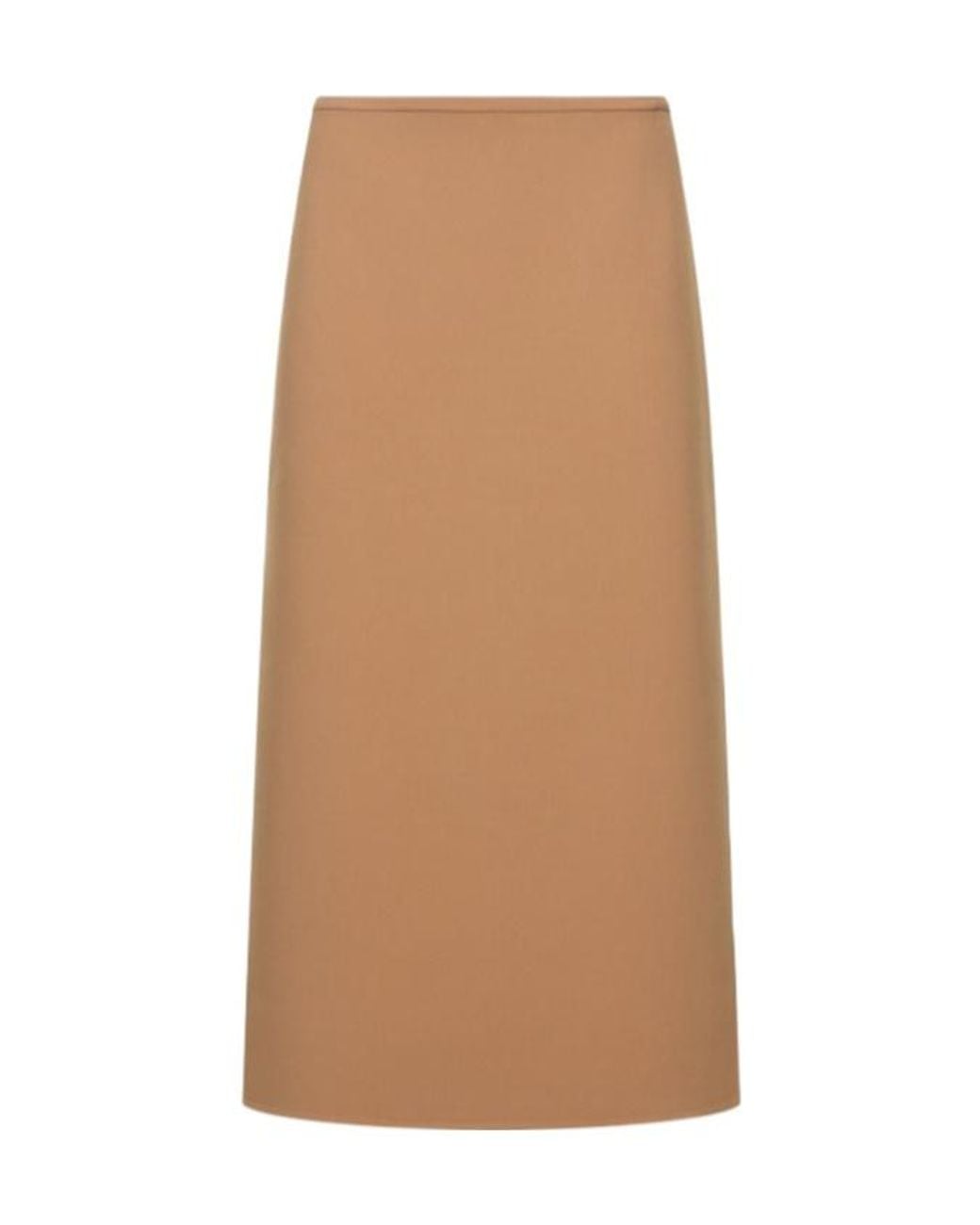 Michael Kors Brown Side Split Mid-Length Skirt