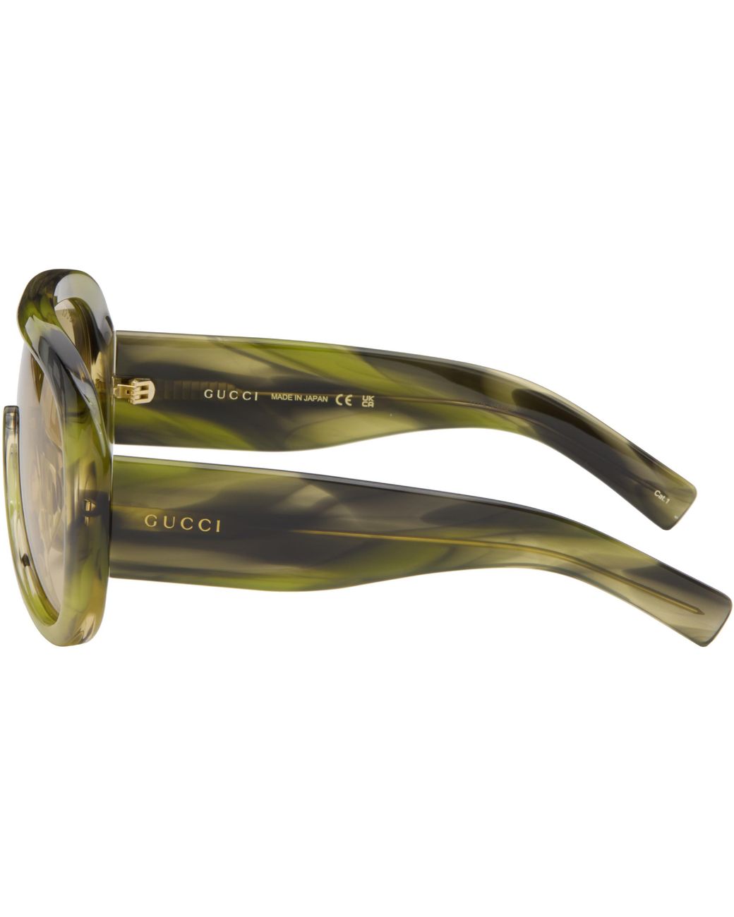 Gucci Green Eyewear Navigator Frame Sunglasses for men