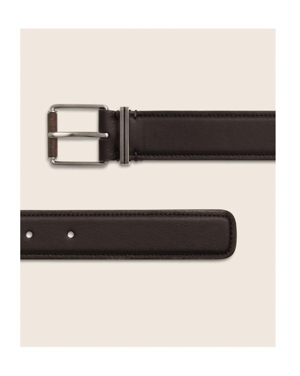 Zegna Brown Leather Belt