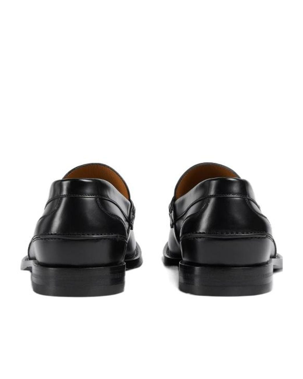 Gucci Black Elegant Low-Cut Loafer With Horsebit for men