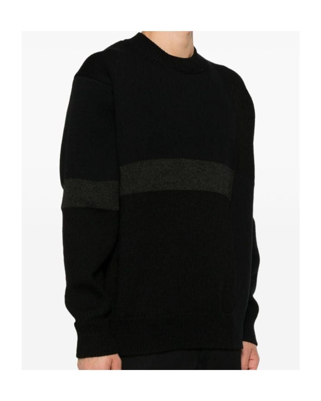 Comme des Garçons Black Comme Des Garçons Homme Crewneck Knitted Jumper for men
