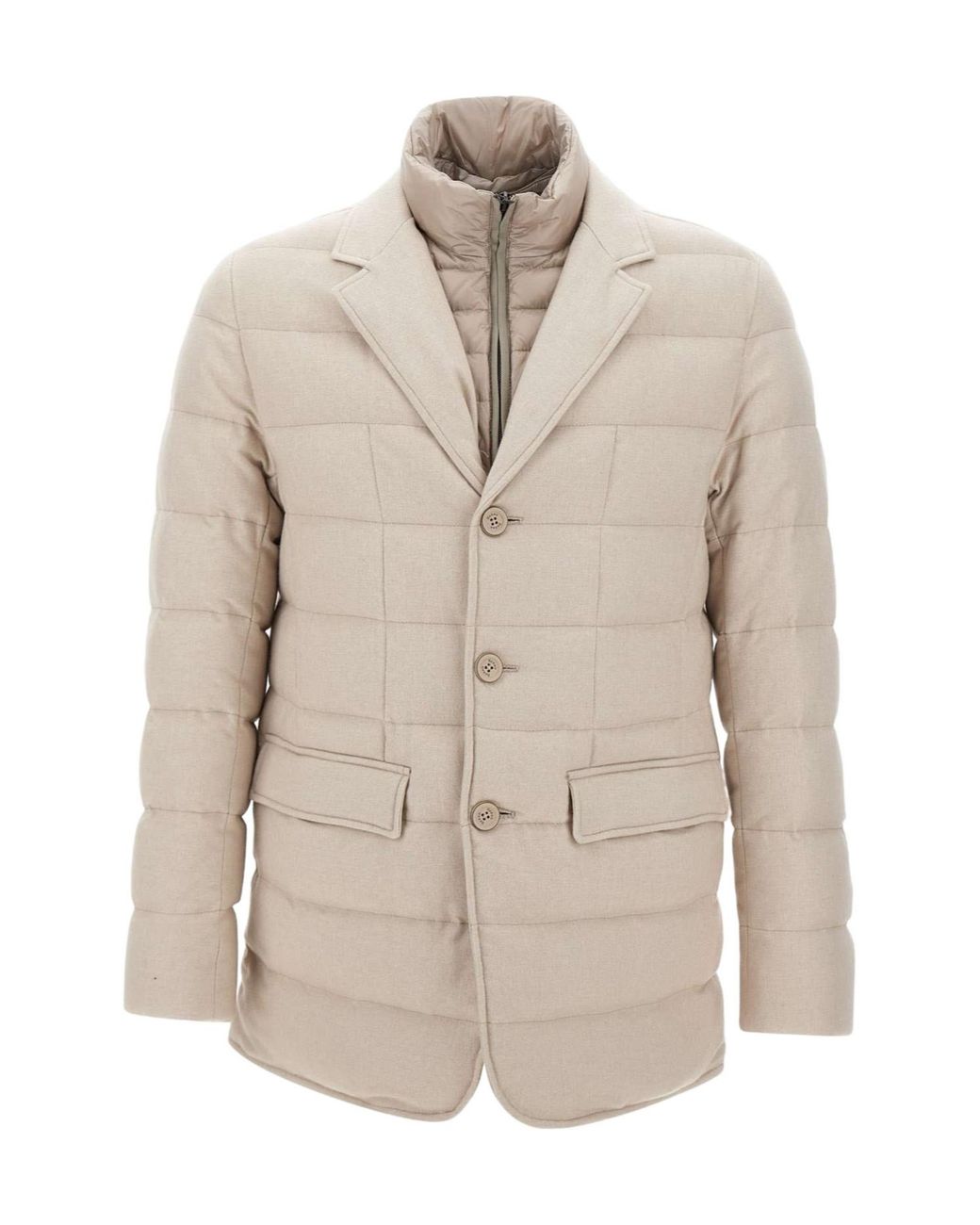Herno Natural Quilted Jacket for men