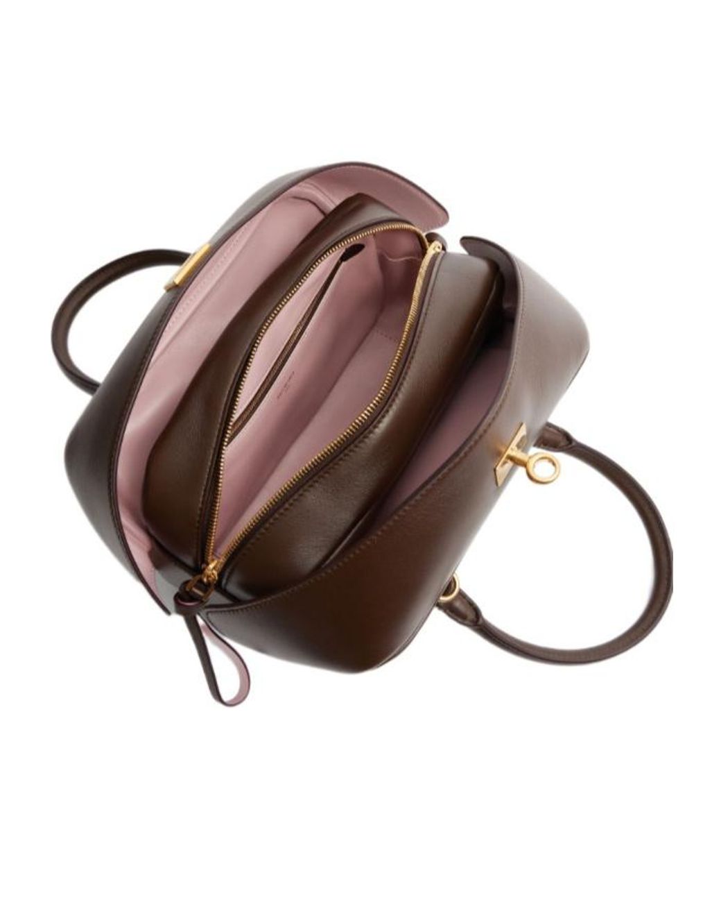 Balenciaga Brown Le 7 Small Bowling Bag
