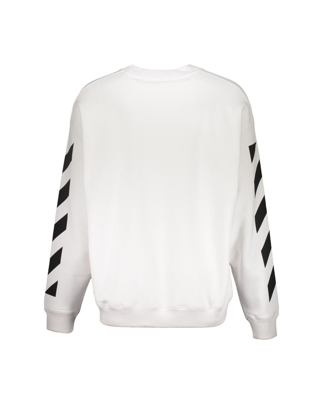 Off-White c/o Virgil Abloh White Diagonal Sleeve Logo Sweatshirt for men