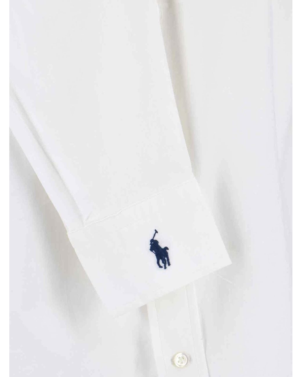 Polo Ralph Lauren Purple Logo-Embroidered Long-Sleeved Shirt