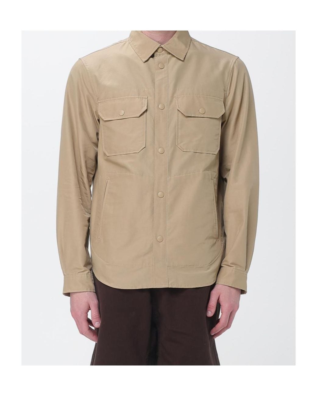 Woolrich Natural Utility Overshirt for men