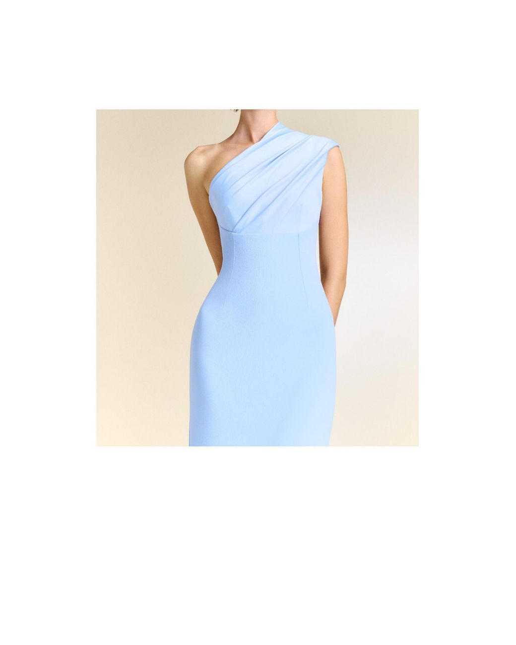 Solace London Blue One-Shoulder Dress