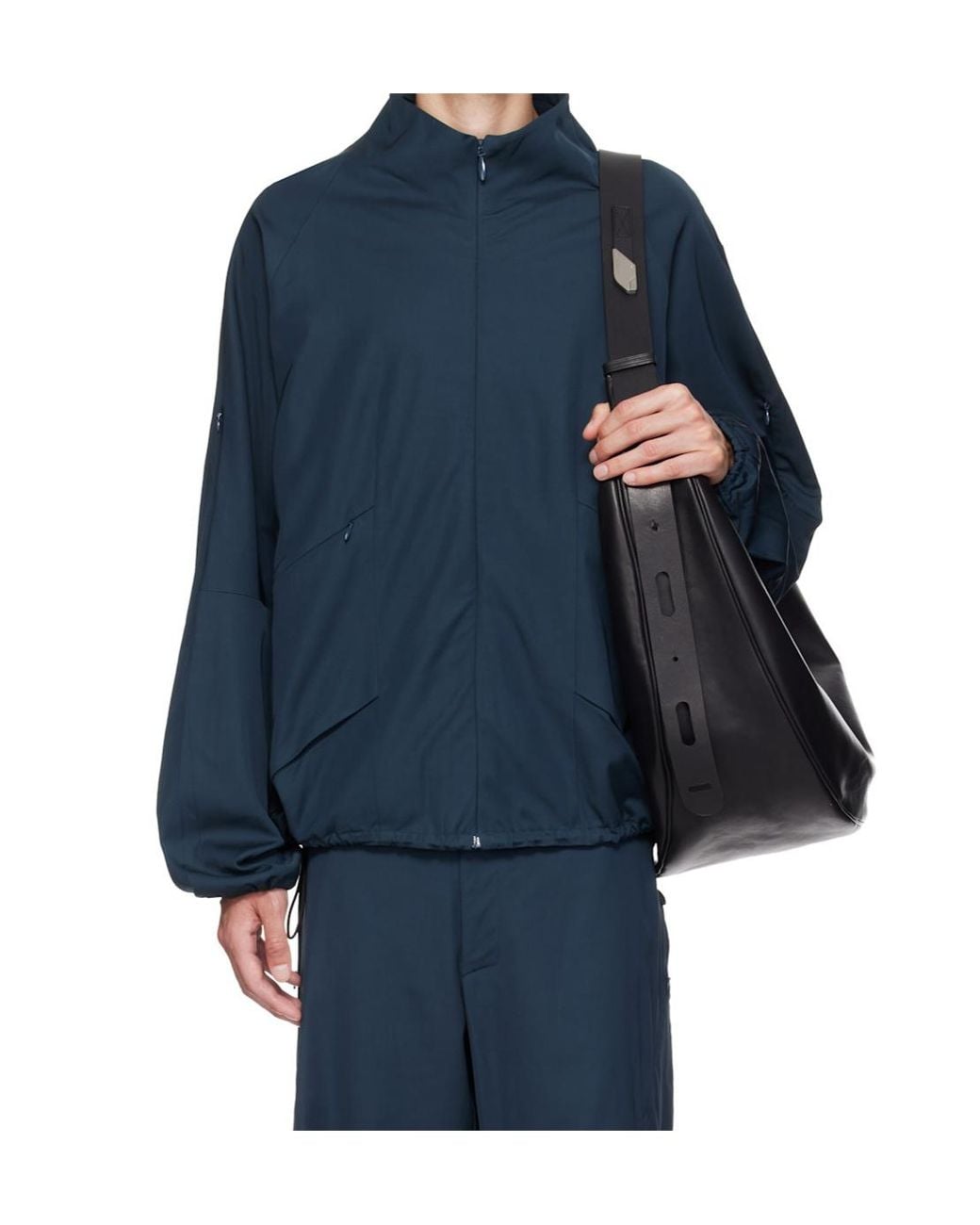 Kiko Kostadinov Blue Casual Jacket With Concealed Zippers for men