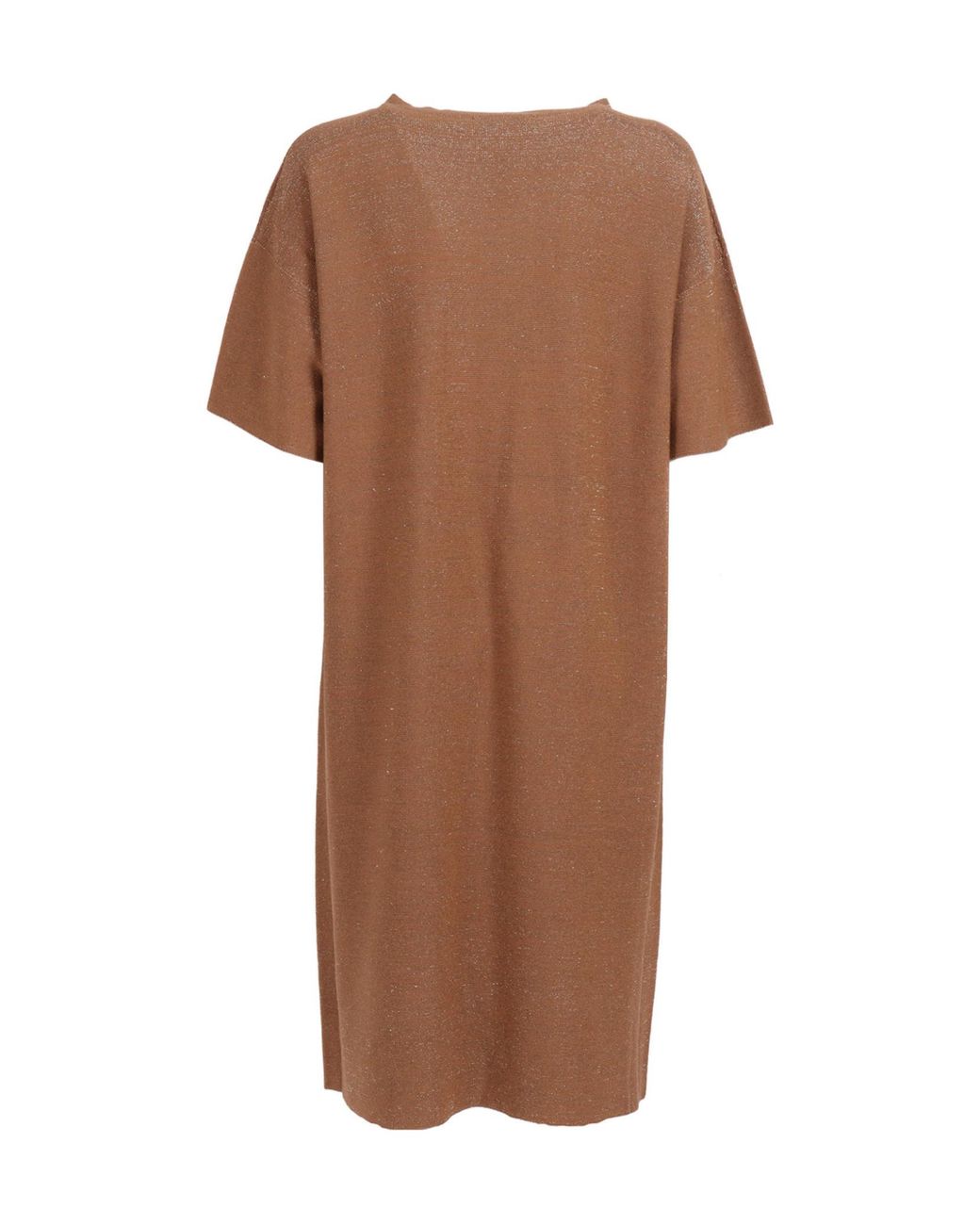 Fabiana Filippi Brown Lurex Knit Dress