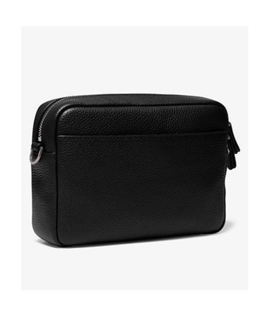 Michael Kors Black Hudson Logo Plaque Crossbody Bag for men