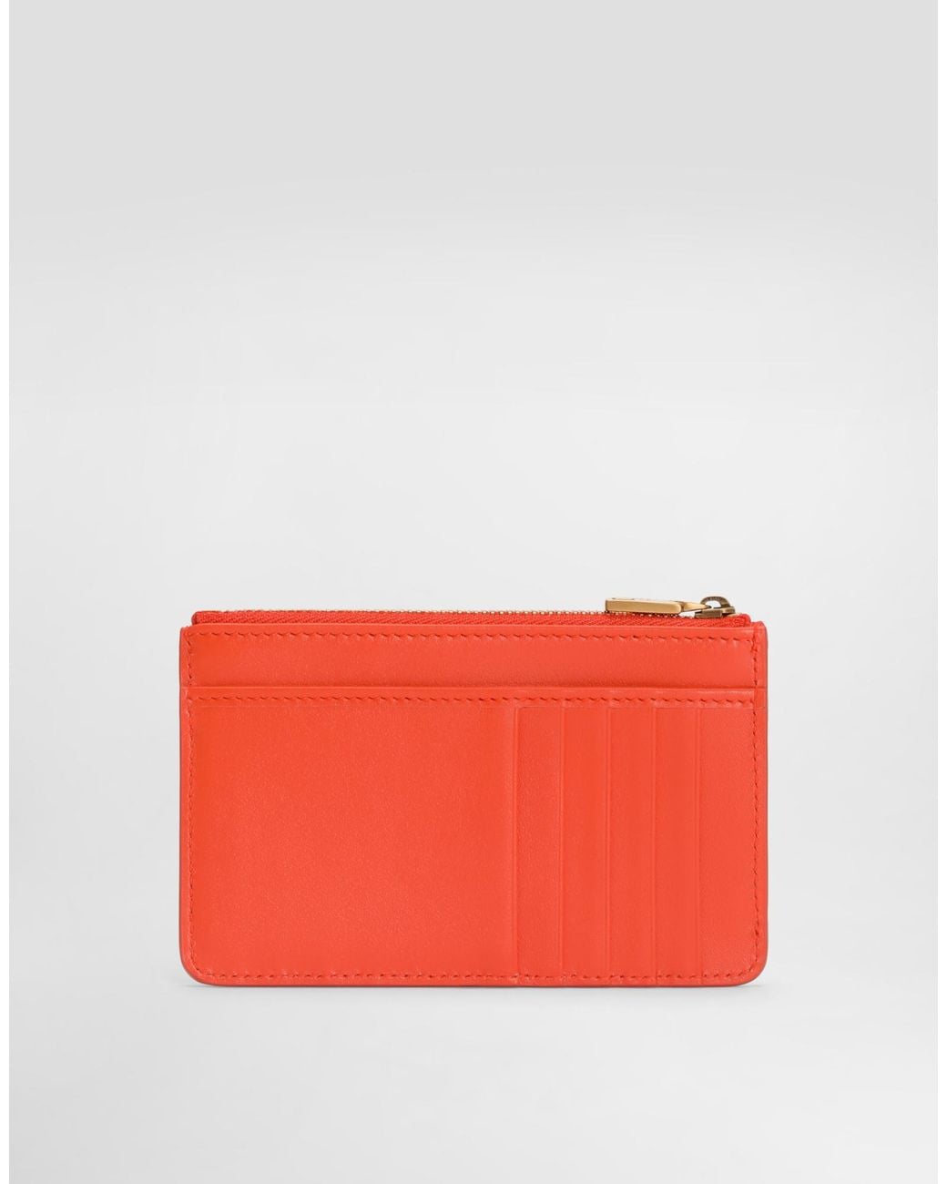 Dolce & Gabbana Red Calfskin Card Holder