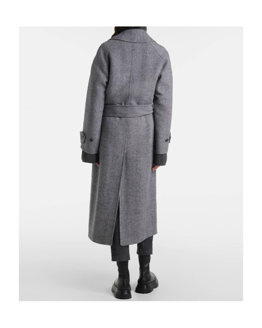 Joseph Gray Belted Coat
