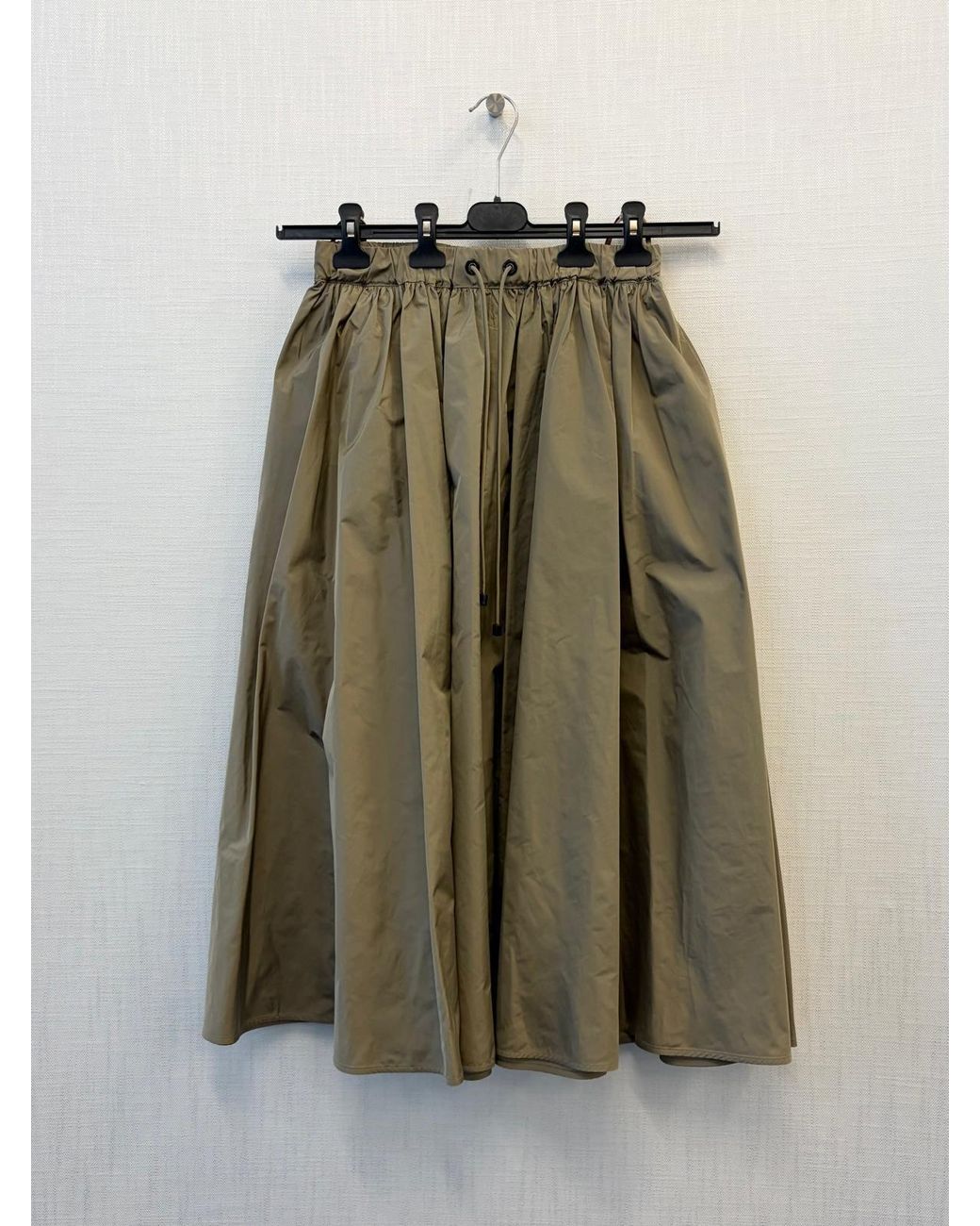 Max Mara Natural Lonza Drawstring Skirt