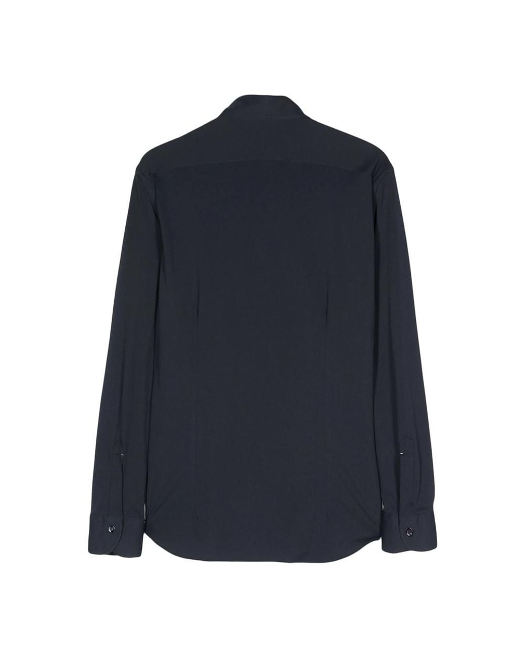Mazzarelli Blue Long-Sleeve Shirt for men