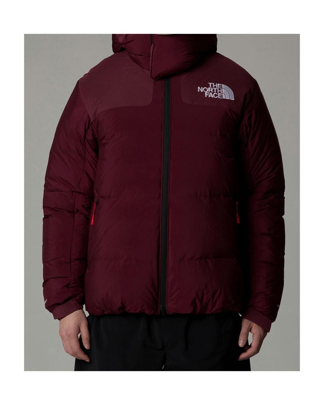The North Face Red Rmst Himalayan Baltoro Hodoed Down Jacket for men